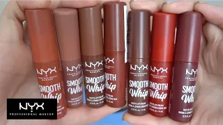 Swatches & Reviews[NYX]smooth whip blurring matte lip cream👄teddy fluff/faux fur