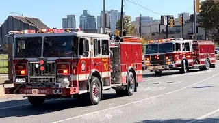 Firetrucks Ambulances Responding Compilation - Baltimore City/Mutual Aid Companies in Baltimore City