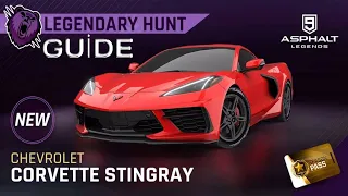 ASPHALT 9: LEGANDARY HUNT: CHEVROLET CORVETTE STINGRAY BEAT ALL TIMES (GUIDE)