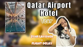 Qatar airport hotel tour | Our stay at the Oryx hotel