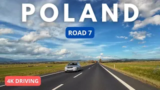 Driving in Poland: 4K: Road 7 - October 2023