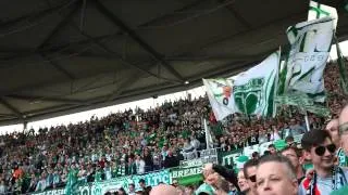 Hey SV Werder, lalalalalalalala // Gästeblock // Hannover - Werder 1:2 // 30.03.2014