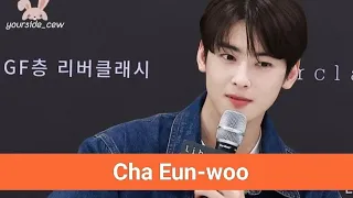 Cha Eun-woo, um dos rostos, mais bonitos da Coréia.