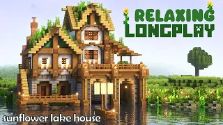 Minecraft Relaxing Longplay (No Commentary) - Sunflower Lake House