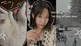 uni vlogs: first day of sem two | university of toronto | life updates | meet my cat!!