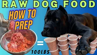 Level Up: This is How To Prepare 100lbs of Raw Dog Food.