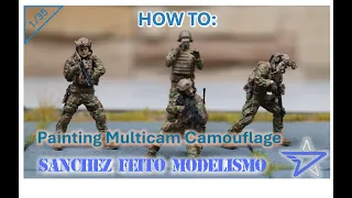 HOW TO: Painting Multicam camouflage // COMO: Pintar camuflaje Multicam