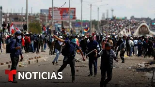 Manifestantes en Perú protestan contra la gestión de la presidenta, Dina Boluarte