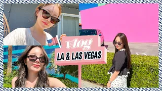 LA & 라스베가스 핫플 방문🔥  | 지우의 미국 출장 브이로그 2편 😎✈️🇺🇸 (JPN/ENG)