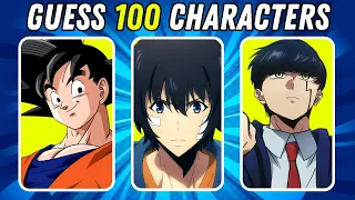 Guess 100 ANIME by their Character IN 3 SECONDS 💯🎵 | Most Popular Anime Openings Quiz