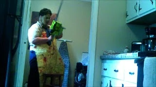 OLD VIDEO: The Texas Chainsaw Massacre 1974- Leatherface Killing Costume Inside Test