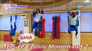 Twice Elegant Private Life Episode 8 funny moments part 2 : Twice Sana Struggled with hammock