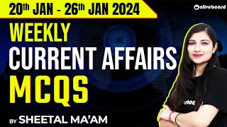 20th Jan 2024 - 26th Jan 2024 Weekly Current Affairs Mcqs | Weekly Current Affairs for Banking Exam