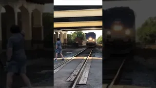 Amtrak Train Close Call #Short