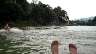 Tubing in Vang Vieng, Laos