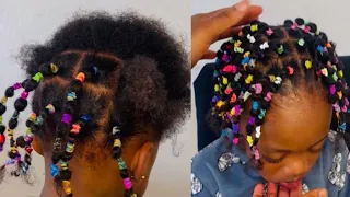 Pinterest Inspired Bubble and Ponytail’s (Kids hairstyle, kids Natural Hairstyles