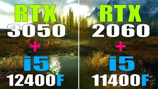 RTX 3050 + INTEL i5 12400F vs RTX 2060 + INTEL i5 11400F || PC GAMES TEST ||