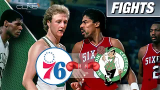 Larry Bird Most Ferocious Fights Celtics ☘️ 76ers 🥊