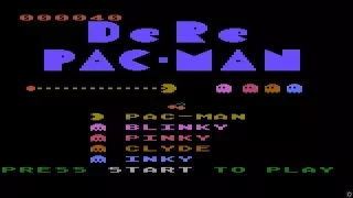 ATARI 8BIT XL XE De Re Pac Man DERE PACMAN DEREPACMAN PROBLEM In 1984 PD HOMEBREW By Wang Bi Chong