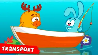 KikoRiki 2D | More episodes about Transport | Cartoon for kids