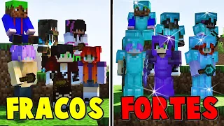 SOBREVIVI 100 Dias com meus AMIGOS para se tornar o mais FORTE do Minecraft.