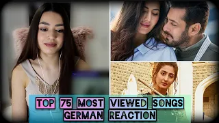 Top 75 Most Viewed Indian Songs on Youtube of All Time | German Reaction