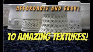 10 Amazing Textures for Pottery - AFFORDABLE AND EASY!