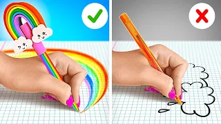 DIYs ESCOLARES || ¡Sé creativo con estas ideas! Trucos para estudiantes populares por 123 GO! SCHOOL