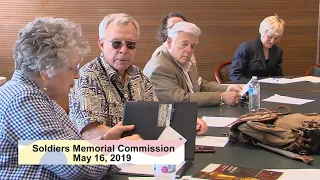 Soldiers Memorial Commission May 16, 2019