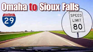 Road Trip From Omaha , NE  to Sioux Falls , SD | Interstate 29 | i 29 | A Real time Road Trip