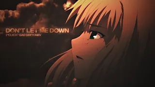 Fate/Zero - Don't Let Me Down [Edit/AMV] | 4K