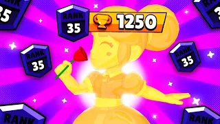 ЗОЛОТАЯ ПАЙПЕР НА 35 РАНГ В СОЛО ШД 1050+ BRAWL STARS