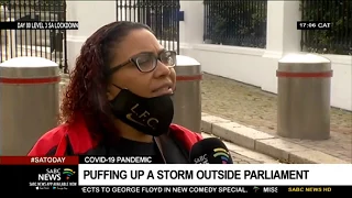 COVID-19 Pandemic | Smokers around Cape Town protest against tobacco ban