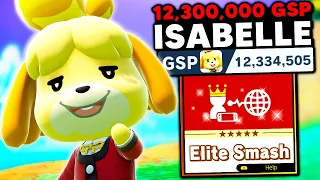 This is what a 12,000,000 GSP Isabelle looks like in Elite Smash