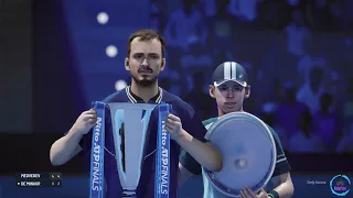 Tiebreak gameplay - ATP finals final match - Daniil Medvedev vs. Alex De Minaur -PC (Early access 4)