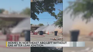 1 injured after gas leak ignites in northeast Albuquerque