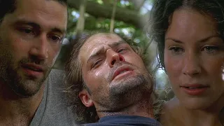 Lost 1x08 Confidence man Jack saving Sawyer from bleeding out