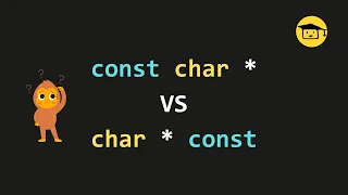 Diff between const char pointer and const pointer to char