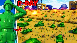 Green Army Men Omaha Beach D-DAY Invasion! - Attack on Toys
