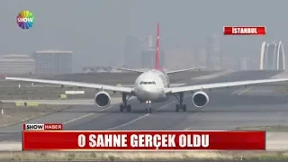 O sahne gerçek oldu