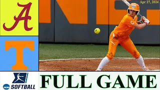 Tennessee vs Alabama  softball FULL GAME IN5 | Apr 27,2024 | College Softball 2024