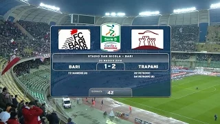 Highlights Bari-Trapani 1-2, 42^ giornata SerieB 20.05.16 ©TrapaniCalcio.it