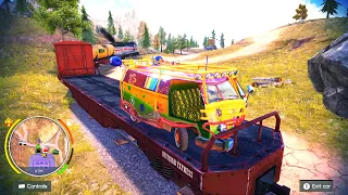 This Rainbow Van Is To Be Delivered By Train | Off The Road Unleashed Nintendo Switch Gameplay HD