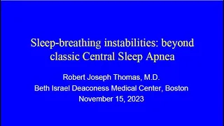 Yale Sleep Medicine Seminar - November 15, 2023