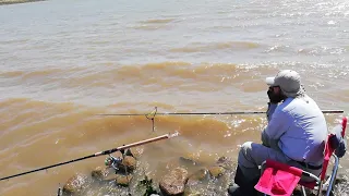 Fishing in the Golan. Wind, lake, catch. June 2018