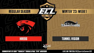 ECL Elite Winter '23 HIGHLIGHTS | Tunnel Vision vs. hREDS - NHL 23 EASHL 6s Gameplay