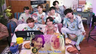 bts reaction to Maula Mere Maula Mere song l bts reaction to bollywood song l