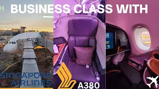 9 Hours in Singapore Airline Business Class A380 - Frankfurt to NYC (SQ 26)