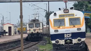 DURONTO EXPRESS ll 12261 HOWRAH AC DURONTO EXPRESS SKIPPING RASMARA AT FLAT 130KMPH.