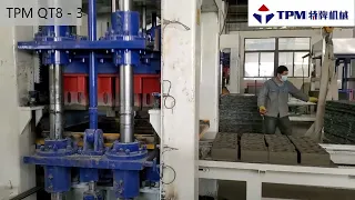 2 x TPM8000 Hollow Block Production Line, Block Molding Machine in Fujian Province, China